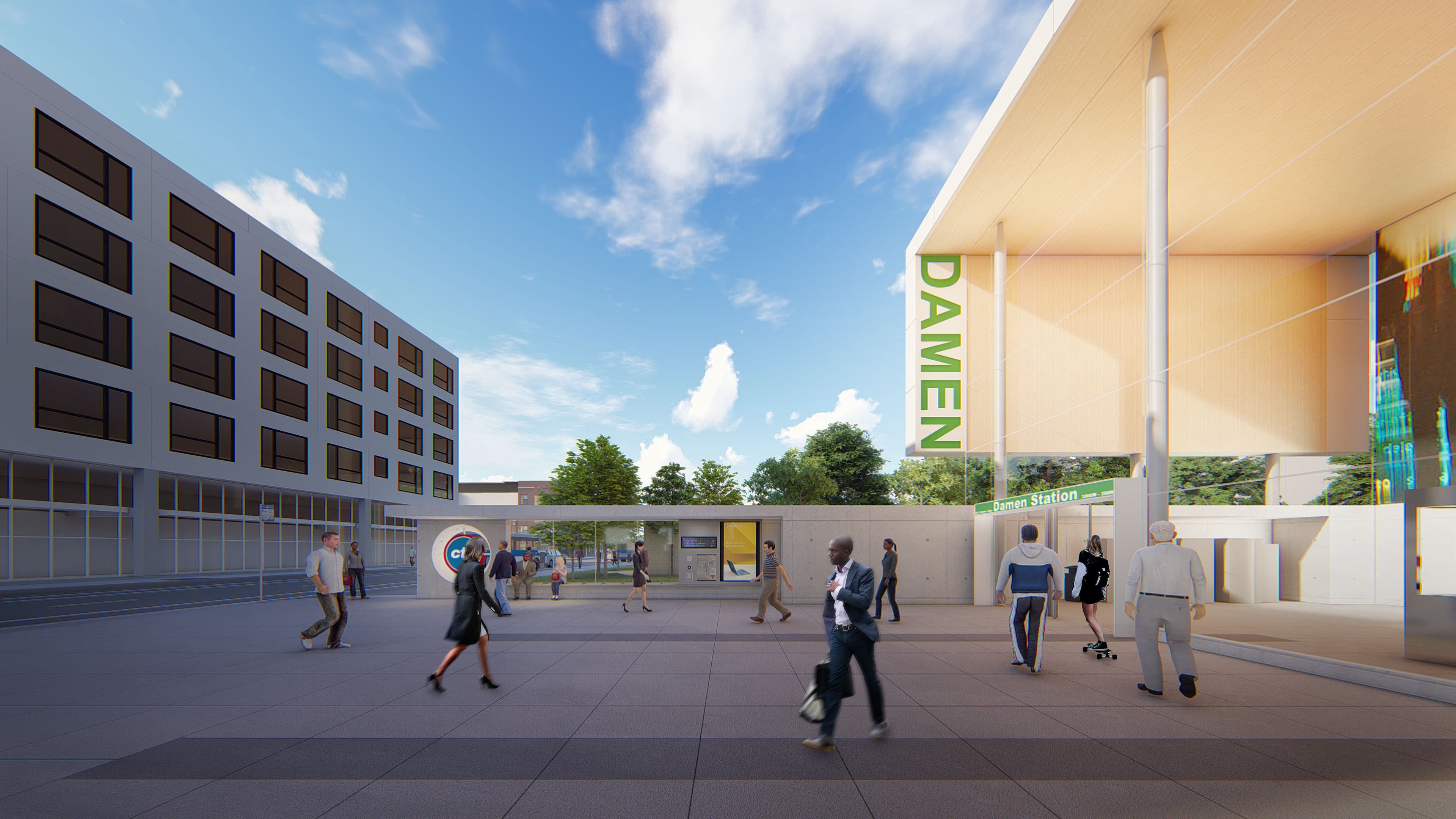 damen green rendering